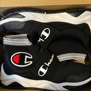 Champion Kids Black and White Sneakers